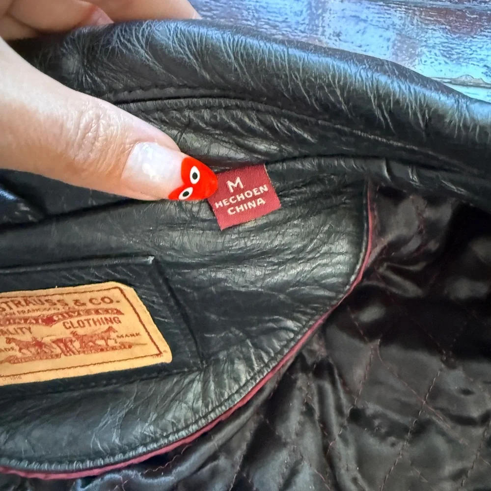 LEVI’S vintage leather biker jacket - Picture 8 of 10